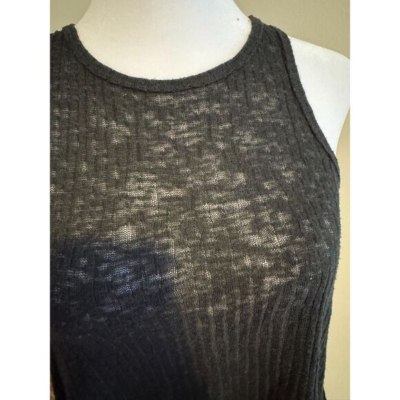 Tokyo Darling Black Slub Knit Tank Top Size Small - Picture 3 of 5